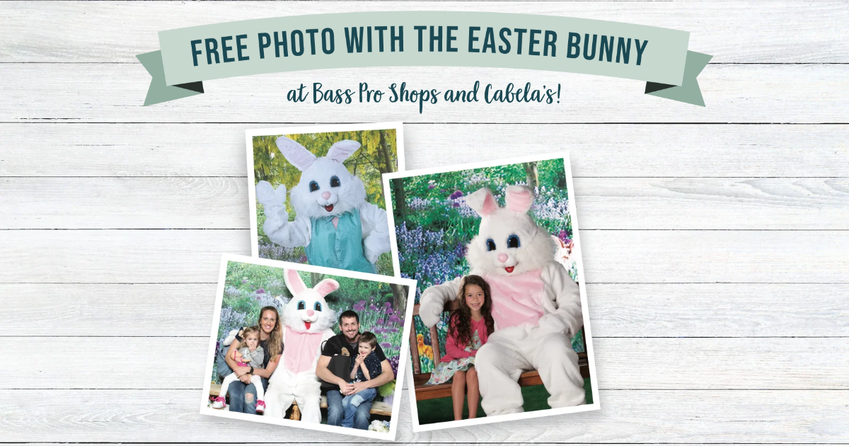 Free 4×6 Easter Photo at Bass Pro Shops or Cabela's