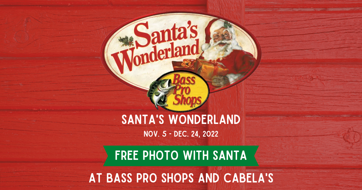 Free 4×6 Photo and Activities at Bass Pro Shops Santa's Wonderland