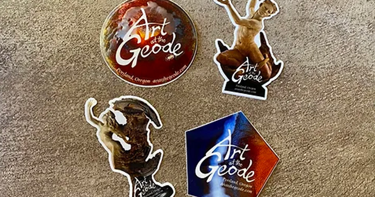 Free Art at the Geode Stickers