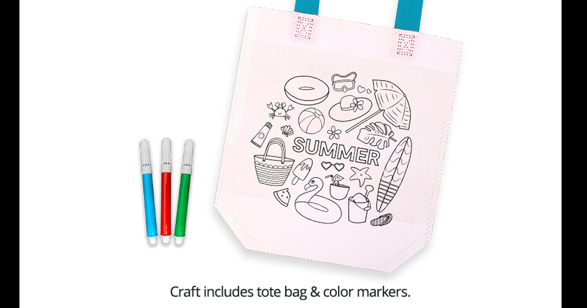 Free Design a Custom Summer Tote Bag Craft Event at JCPenney