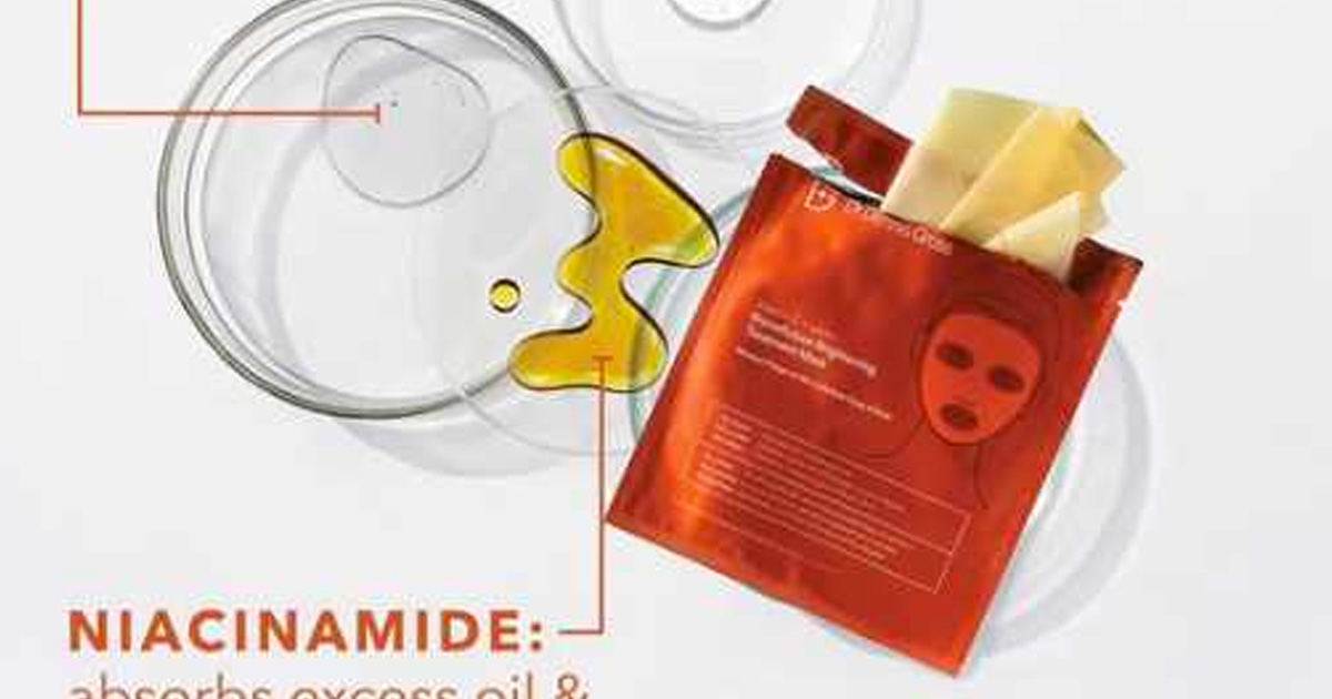 Free Dr. Dennis Gross Vitamin C Lactic Biocellulose Brightening Treatment Mask Sample