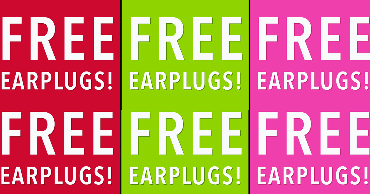 Free Mack's Ear Plugs – Every Day Starting at 11am (est)