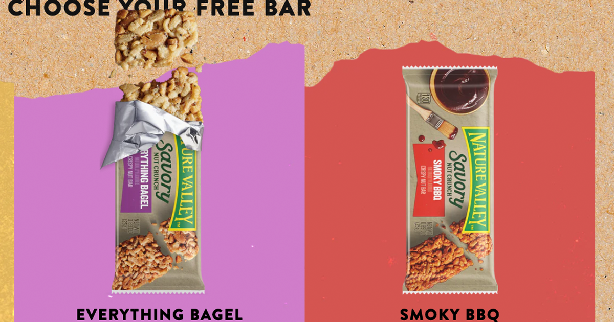 Free Nature Valley Savory Nut Crunch Bars Sample