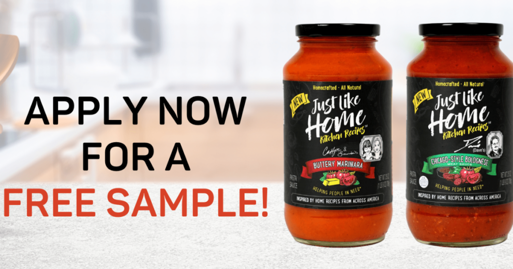 Possible Free Just Like Home Pasta Sauce Samples