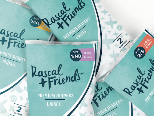 Possible FREE Sample of Rascal + Friends Premium Diapers