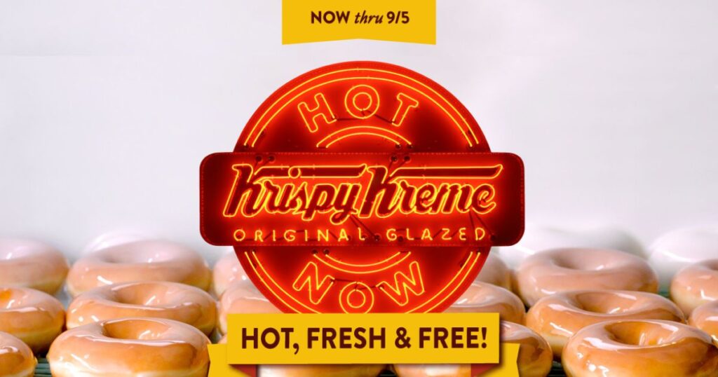 Score Free Krispy Kreme During Their Hot Light Hours – Back Through September 5th!