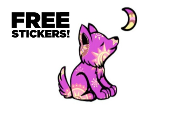 Free Stickers from Whimsical Wolf