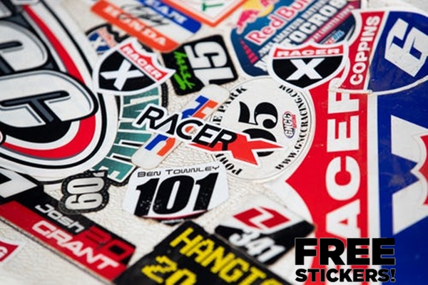 Racer X Stickers for Free