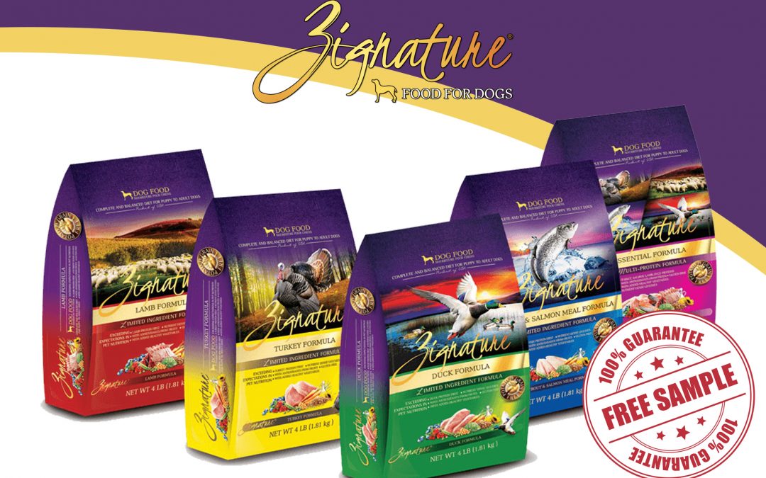 FREE SAMPLE OF ZIGNATURE DOG FOOD