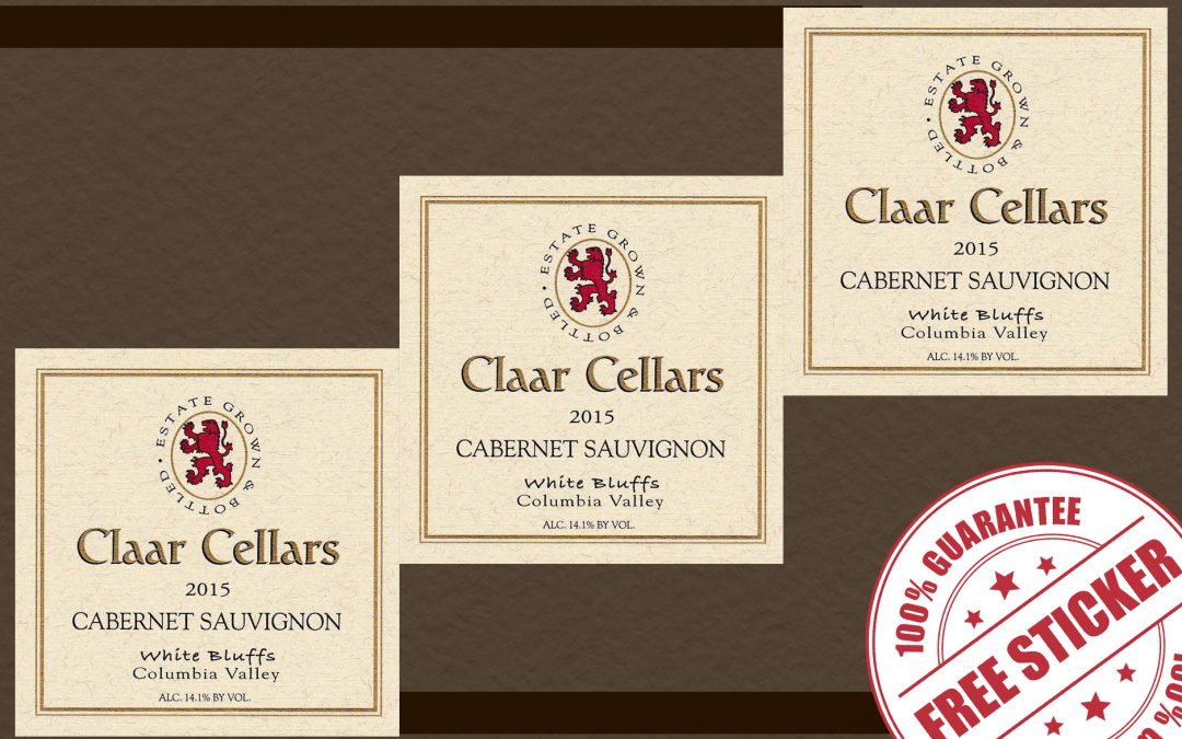 FREE CLAAR CELLARS STICKER LABELS